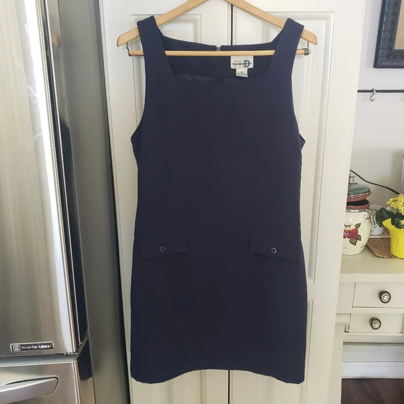 Paul Harris Navy Blue Lined Dress Jumper - Picture 6 of 6